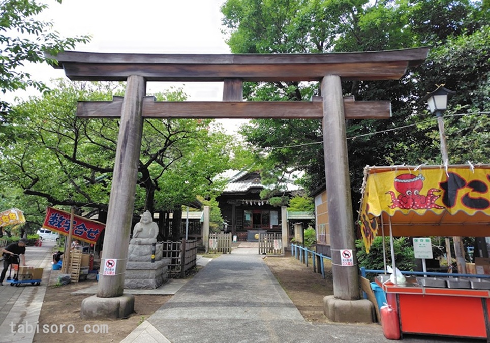 天王祭の朝！屋根から顔をのぞかせる龍と出会えた荏原神社へ（東京都品川区）