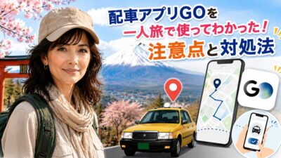 配車アプリGOを一人旅で使ってわかった！注意点と対処法
