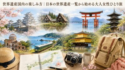 世界遺産国内の楽しみ方｜日本の世界遺産一覧から始める大人女性ひとり旅