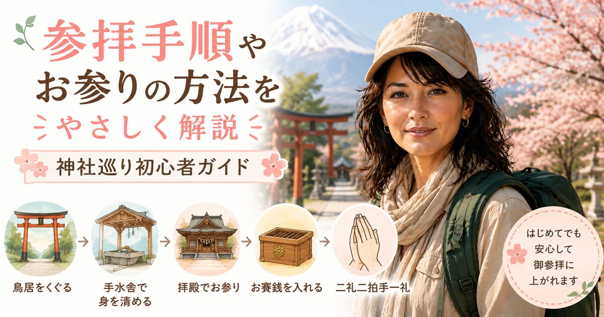 参拝手順やお参りの方法をやさしく解説｜神社巡り初心者ガイド